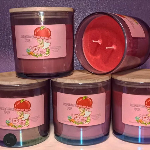 CHERRIE PIE Soy Blend Snow wax 14oz Double Wick Scented Candle