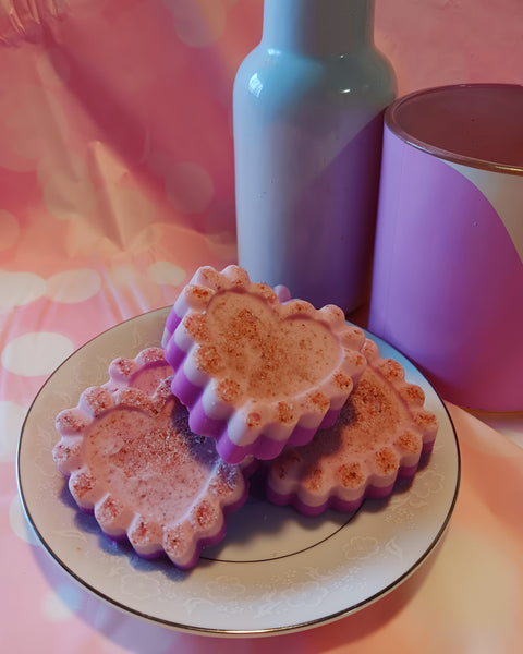 Heart-shaped Himalayan sea salt soap