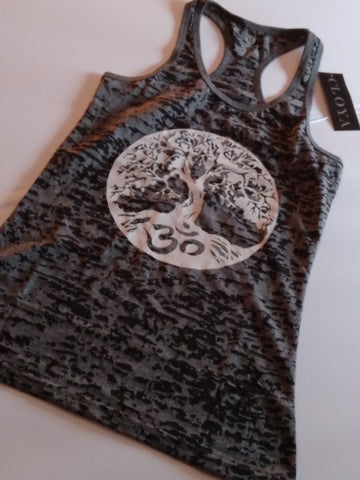 Nook and Candle Outerwear Tree of life Chakra tank top black/gray