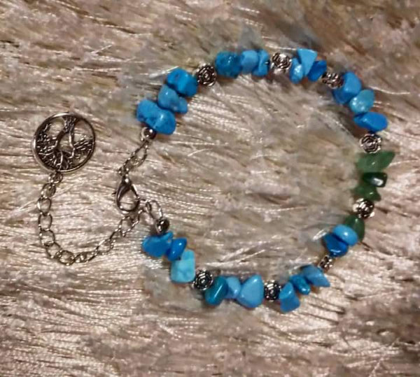 Nook and Candle Turquoise Gemstone Bracelet