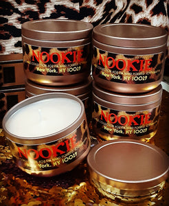 NOOKIE CANDLE COLLECTION PEACHES AND CREAM 4oz tins